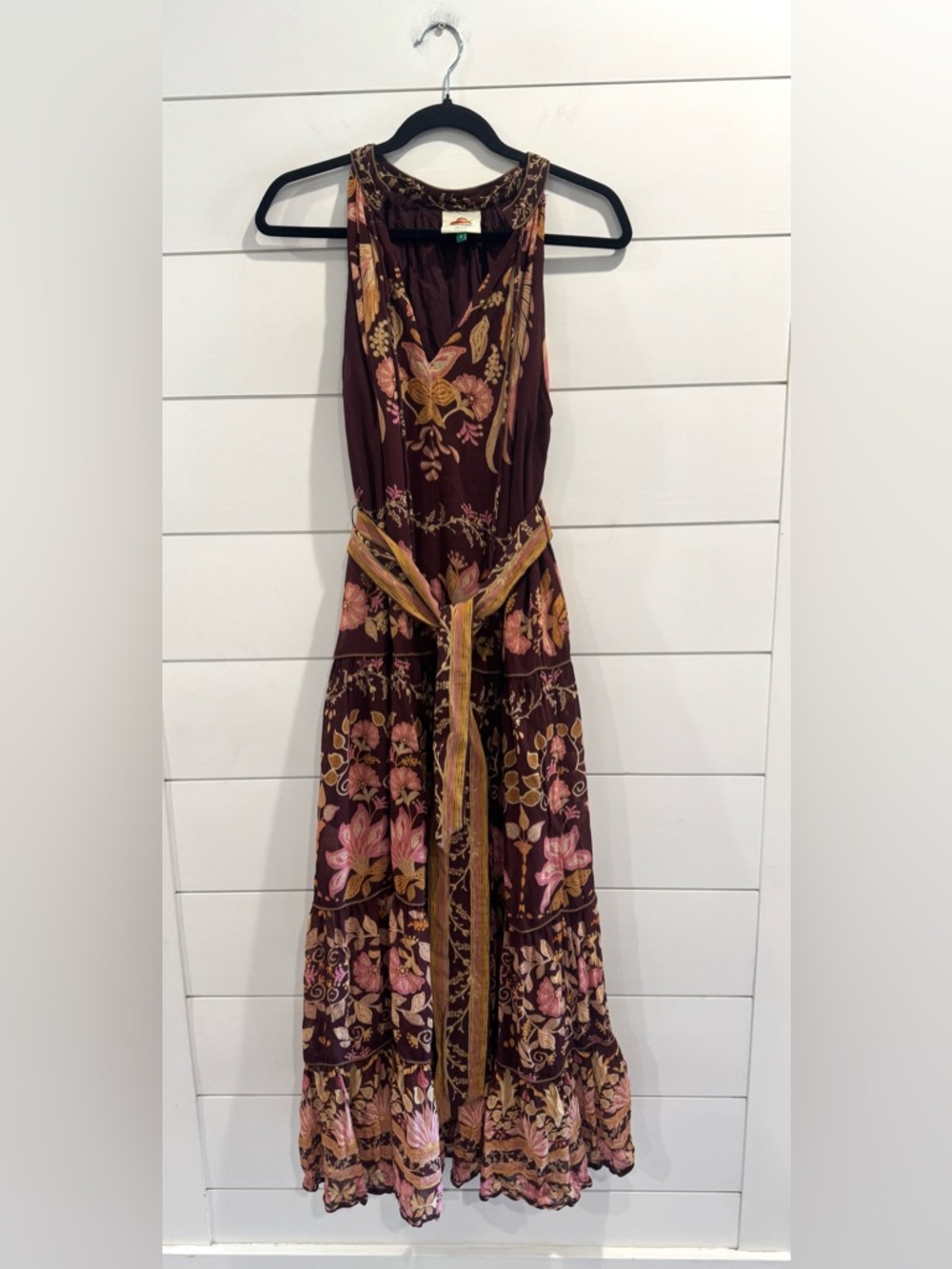 Farm Rio burgundy Bella maxi dress - Picture 5 of 10